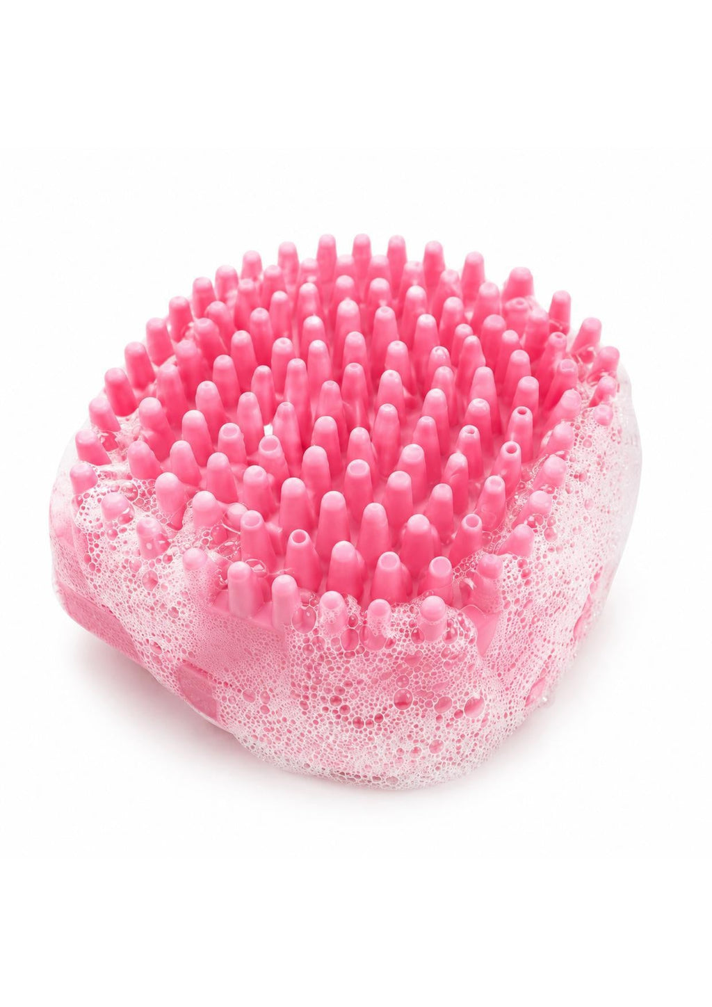 Cerdas de silicone macias da escova cobertas de espuma