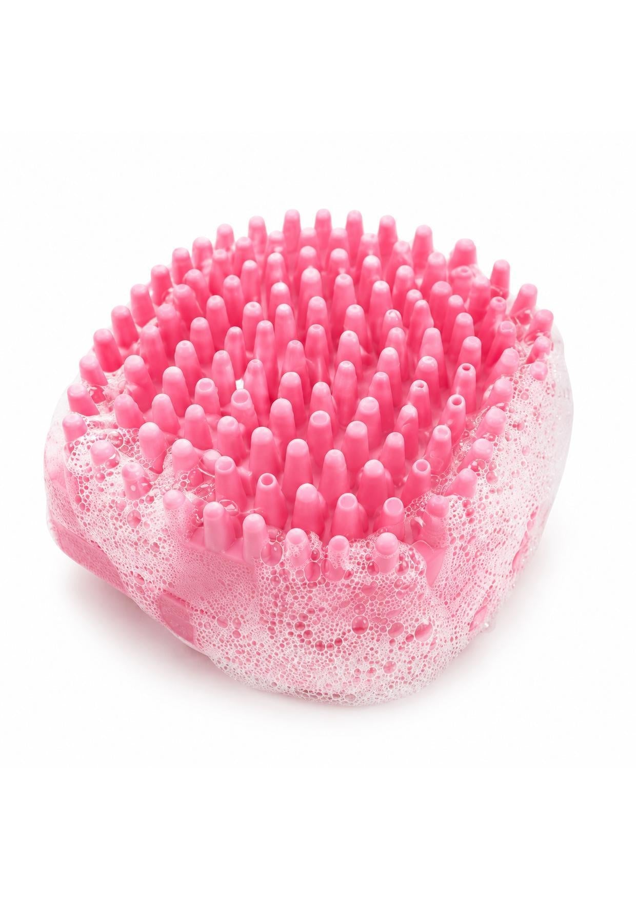 Cerdas de silicone macias da escova cobertas de espuma